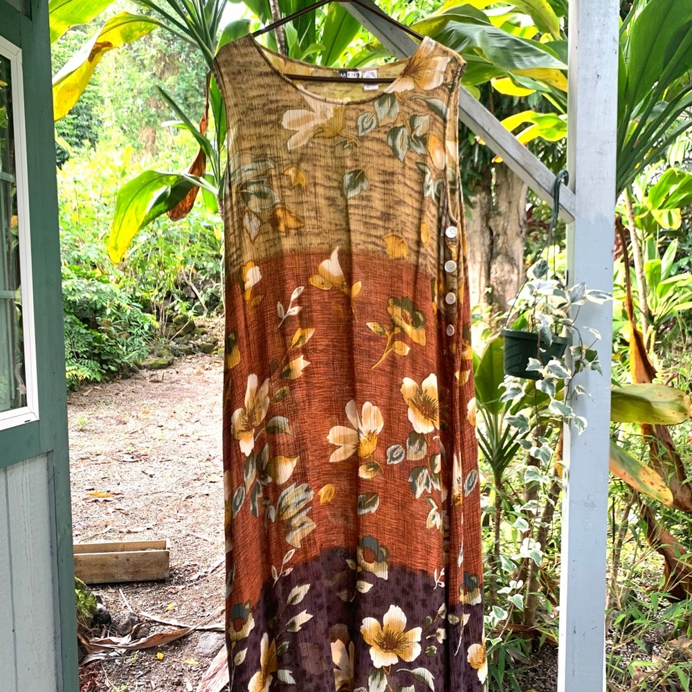 Beautiful Indian earthy maxi dress